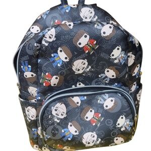 Funko The Goonies Mini Backpack Black Pebbled Faux Leather Character Print 2021